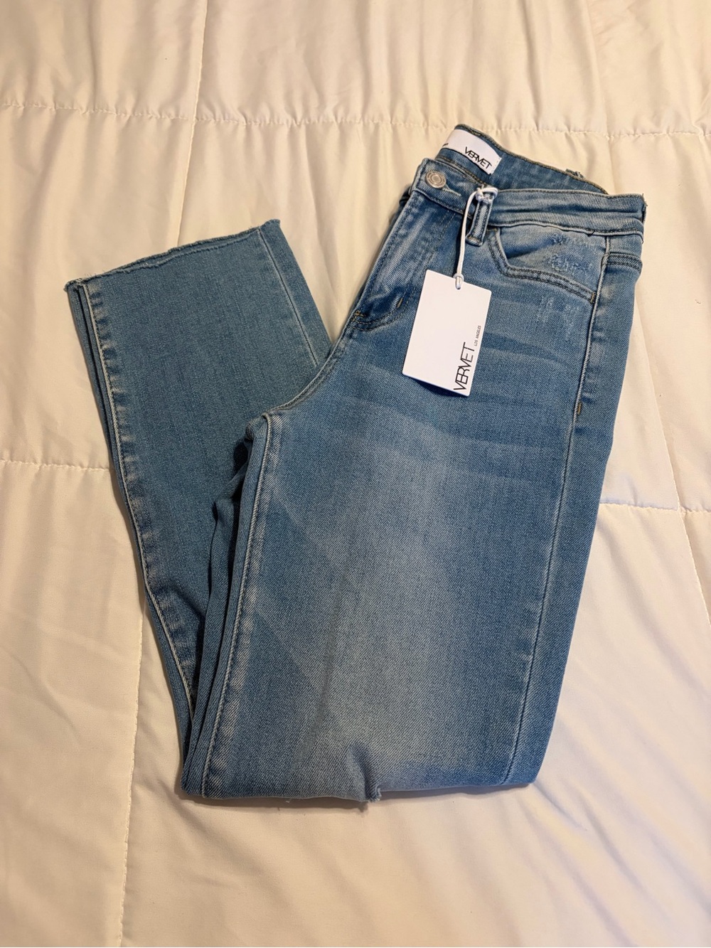 Vervet Jeanne Light Blue Distressed Women's Jeans